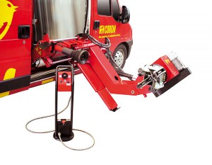 Oficina Móvel Equilibradora Rodas Pesados HD600 Tilt